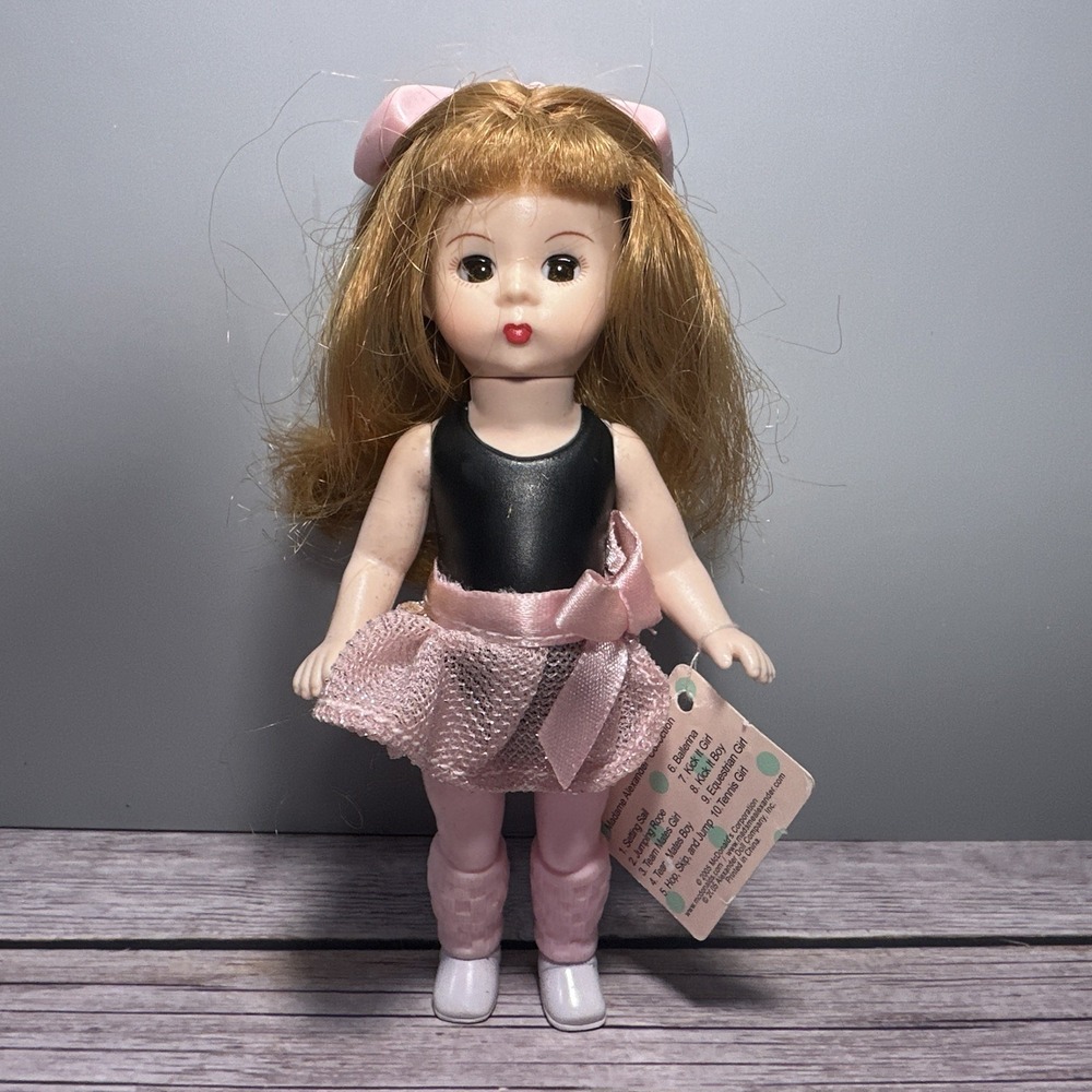 Vintage Madame Alexander 2005 McDonalds Mini Ballerina Doll Tag Pink Outfit